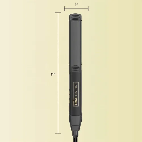 Vista 5 de INFINITIPRO BY Conair Plancha plana de cerámica de turmalina de calor ultra alto de 1 pulgada Negro