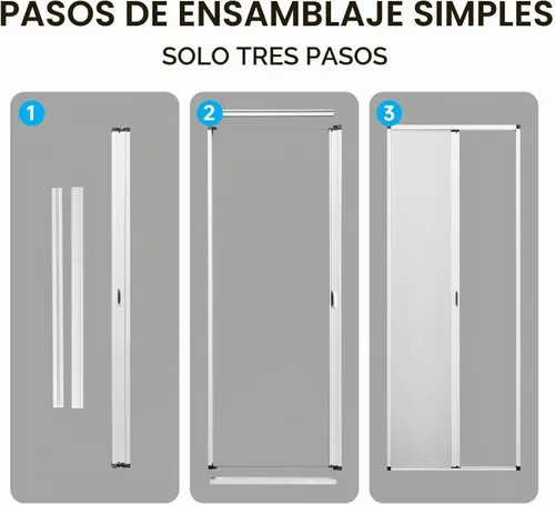 Vista 4 de MaKefeile Puerta celular plegable de acordeón sin perforaciones para puertas celulares, puertas correderas para dormitorios, pasillos, divisores