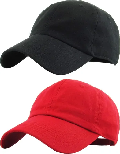 Vista 35 de KBETHOS Gorra de béisbol clásica unisex de algodón ajustable con corona baja - Sombrero liso para papá negro (1 unidad)