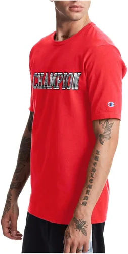Vista 2 de Champion Camiseta Heritage para hombre, pecho izquierdo C