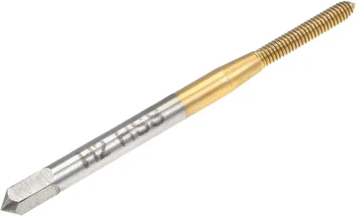 Vista 3 de uxcell Rosca que forma el golpecito M2 Rosca 0,4 echada H2 HSS Titanium recubierto