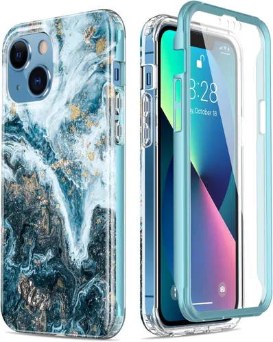 Vista 42 de Esdot Funda protectora para iPhone 13 Mini con protector de pantalla integrado, protección de grado militar con diseños de moda para mujeres