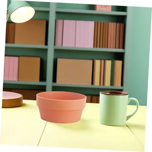Vista 6 de 5 Pack round Plastic Flower Pot Set with Drainage Holes