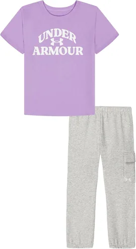Vista 110 de Under Armour baby-girls Ua Terrazzo Leopard Heart SetShort Set