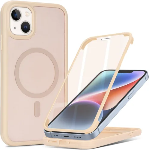 Vista 46 de Funda magnética para iPhone 12 mini con protector de pantalla integrado, compatible con MagSafe, para Apple 12 Mini, fundas de cuerpo completo