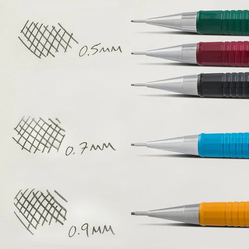 Vista 2 de Pentel Sharp - Portaminas mecánico, paquete de 3, cuerpos surtidos (1 de cada uno 0.5mm, 0.7mm, 0.9mm)