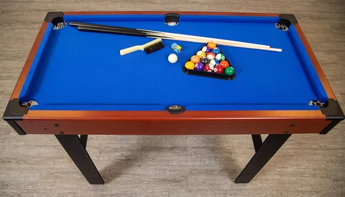 Vista 9 de Hathaway Triad - Mesa de juego múltiple – Mesa de billar de 48 pulgadas que ahorra espacio con tenis de mesa ligero y cubierta de mesa de hockey