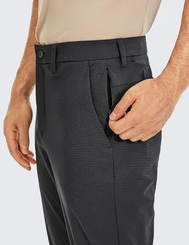 Vista 3 de CRZ YOGA - Pantalones de golf cómodos para hombre, para usar todo el día, 303234 pulgadas, secado rápido, ligeros, con bolsillos, casuales