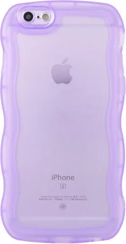 Vista 126 de SKYLMW Funda compatible con iPhone 12 Pro, diseño de ondas rizadas kawaii, borde chapado de lujo, elegante parte trasera transparente brillante, TPU