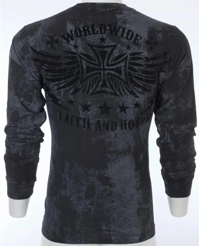 Vista 8 de Archaic Affliction - Camiseta de manga larga para hombre, color negro, Negro