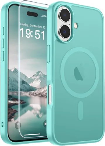 Vista 243 de SUPFINE Funda magnética para iPhone SE 2022 (3ª)/2020 (2ª), iPhone 8 (compatible con MagSafe) (protección contra caídas de grado militar), funda