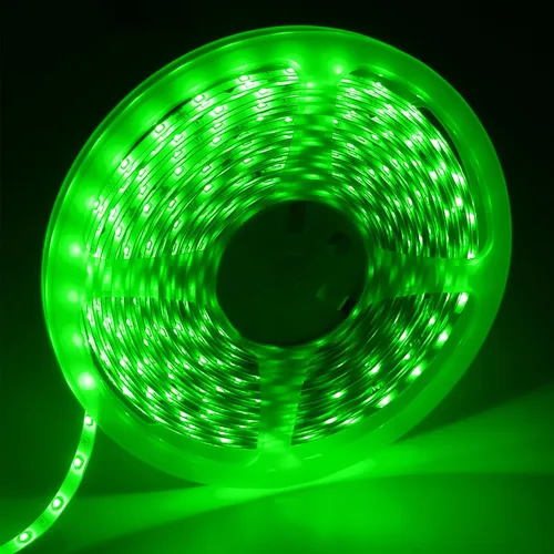 Vista 19 de Resistente al agua IP65, tira de luz LED flexible impermeable de 12 V, tiras de luz LED cortables de 16.4 pies, 300 unidades de cadena de Blanco