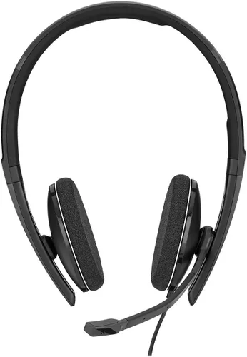 Vista 3 de Sennheiser PC 8.2 CHAT, auriculares con cable para juegos casuales, aprendizaje electrónico y música, micrófono con cancelación de ruido, control