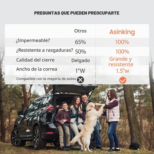 Vista 2 de Asinking Bolsa de carga para techo de automóvil, bolsa de carga impermeable de 15 pies cúbicos para sedán, SUV, minivan, apto para vehículos con/sin