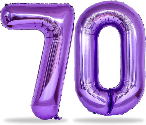 Vista 52 de Globos negros del número 10 para decoraciones de cumpleaños número 10, globos de helio de mylar de lámina de 40 pulgadas negros del número 1 & 0