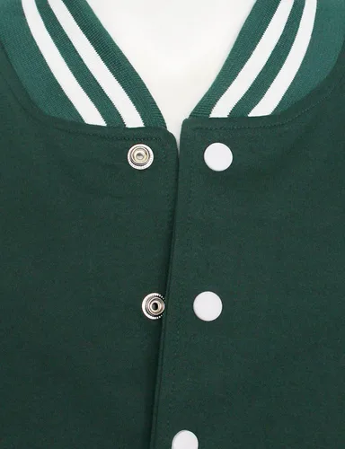 Vista 3 de Chaqueta de béisbol Varsity Chaqueta de algodón de béisbol Chaqueta Letterman 8