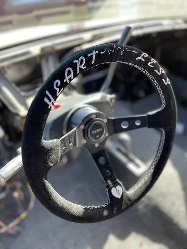 Vista 7 de Volante de piel de ante + kit adaptador de cubo para Subaru Impreza WRX