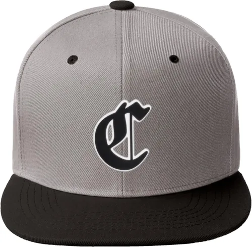 Vista 1041 de Daxton Gorra clásica con visera de billete plano con letras del alfabeto inglés antiguo de la A a la Z