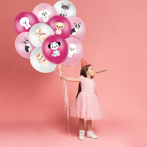Vista 7 de Threan 36 globos para cachorros, globos para perros de 12 pulgadas, decoraciones de cumpleaños, suministros de fiesta temática de perros