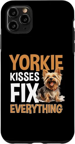 Vista 13 de Funda para iPhone 13 Pro Max Yorkshire Terrier Dog Yorkie - Yorkie kisses arreglar todo
