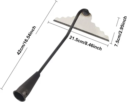 Vista 6 de Garden Hoe Head Manual Weeder Portable Labor Saving Hand Hoe Gardening Tool for Agriculture Farming, Digging, Loosening Soil