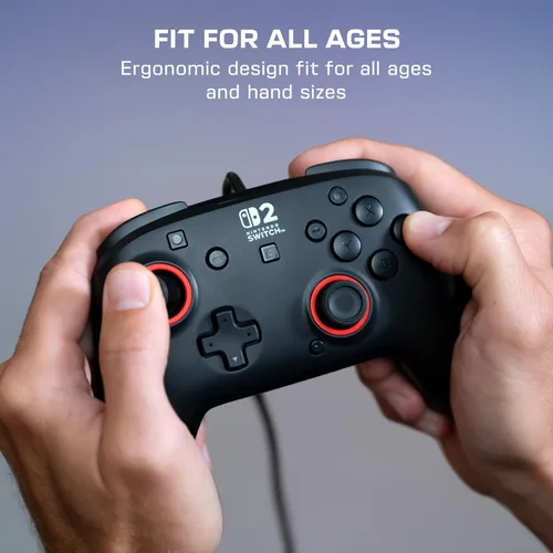 Vista 7 de Turtle Beach Rematch Wired Gaming Controller - Officially Licensed for Nintendo Switch 2, Nintendo Switch/Switch Lite/OLED – Hall-Effect