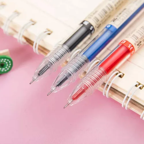 Vista 5 de 12 bolígrafos de tinta de gel negra de 0.014 in, bolígrafo extrafino, escritura suave para tomar notas, suministros escolares de oficina, regalos