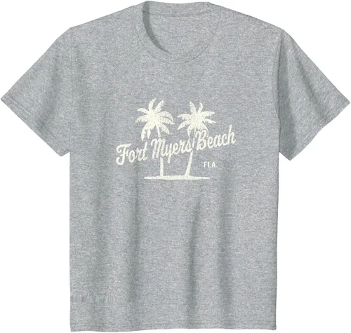 Vista 58 de Fort Myers Beach Florida Vintage 70s Palm Trees Graphic T-Shirt