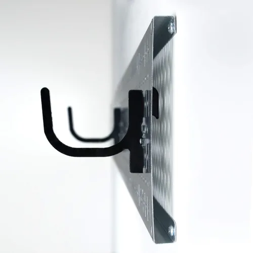 Vista 6 de Wall Control Gancho en U ranurado para tablero de clavijas Wall Control solamente, alcance de gancho de clavija de 4 pulgadas, paquete de 2 ganchos