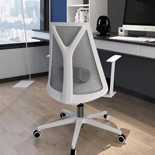 Vista 4 de Silla de computadora, silla de oficina en casa, silla de estudio, silla de dormitorio, respaldo elevador, silla cómoda de ingeniería sedentaria