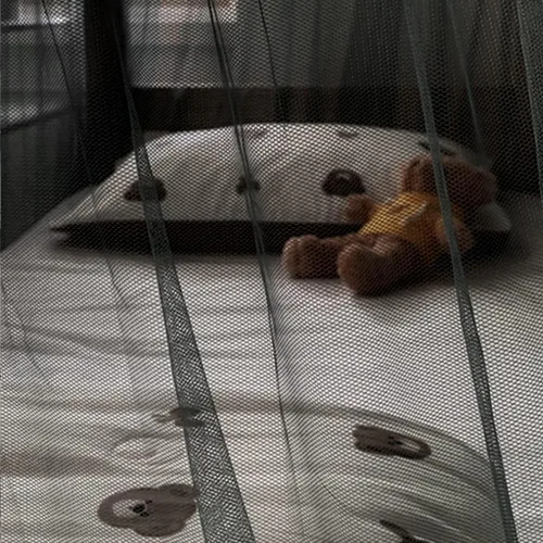 Vista 3 de 4 postes esquineros para dormitorio de estudiantes, litera, mosquitera, para cama, cortinas de cama para estudiantes, dormitorio, escuela Negro