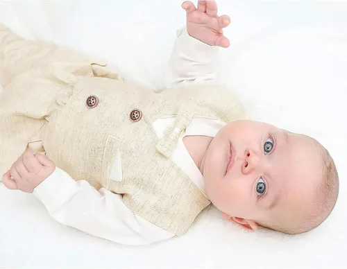 Vista 6 de Lilax Conjunto de traje de 4 piezas para bebé niño con esmoquin