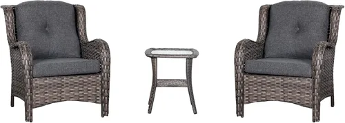 Vista 7 de QILLOWAY Juego de cojines para sillas de exterior con cuerdas, cojines de repuesto para muebles de patio (beige)