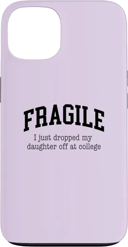 Vista 7 de Frágil - Carcasa para iPhone 16 con texto en inglés "I Just Ddrops My Daughter Off at College Parents