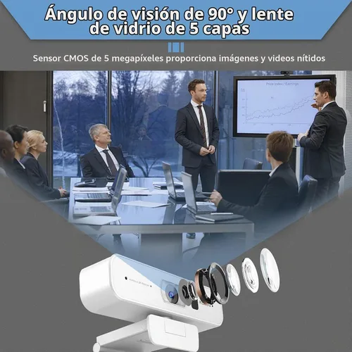 Vista 3 de Certificada para Zoom, NexiGo N940P (Gen 2) Cámara web con zoom 2K y control remoto Sensor Sony Starvis Zoom 3X de acercar y alejar Micrófono