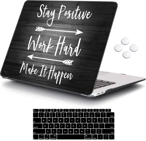 Vista 12 de iCasso - Funda para MacBook Air de 13 pulgadas, diseño de pegatinas vintage 2020 A2337 M1 Macbook Air 13 pulgadas protectora de plástico duro