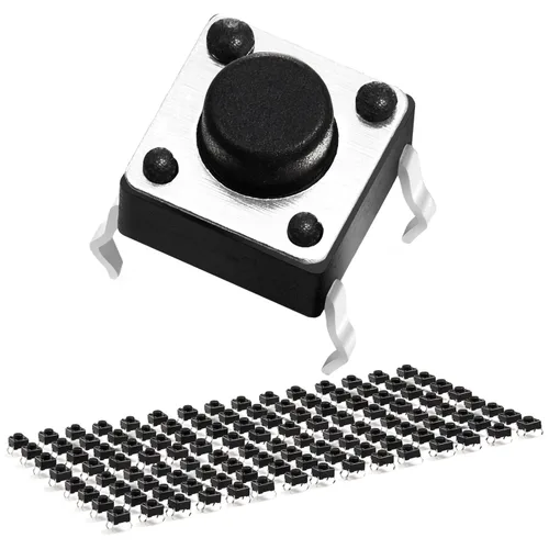 Vista 9 de Chanzon Interruptor de botón táctil táctil 0.236x0.236 x0.169 in Micro Momentary Tact Switch 2 pin 20 unids SPST Interruptores pulsadores