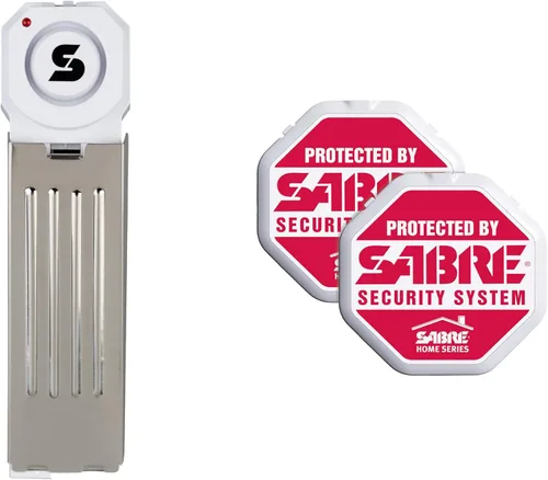 Vista 9 de Alarma de seguridad SABRE cuña para puerta con sirena de 120 dB. Ideal para casa, viaje, apartamento, cuarto.