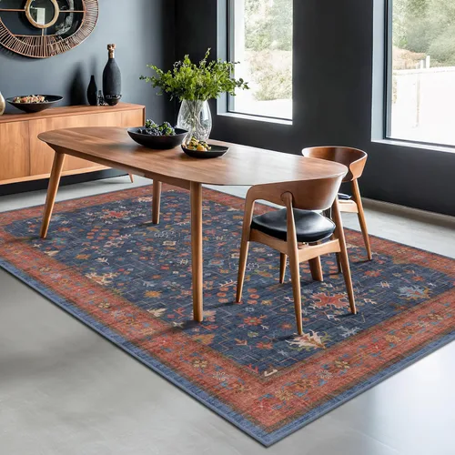 Vista 49 de Hazo Haus – Alfombra pequeña para entrada, cocina o baño, antideslizante con base de goma, resistente a las manchas y a la decoloración, diseño