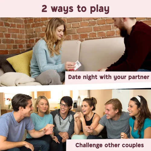 Vista 5 de El Juego Definitivo para Parejas, Grandes Conversaciones y Desafíos Divertidos para la Noche de Citas - Regalo Romántico Perfecto para Parejas