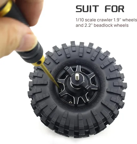 Vista 2 de 1.9/2.2 Beadlock Ruedas Herramienta de montaje para llantas RC Crawler Montaje en rueda, escala 1/10, neumáticos Beadlock, fácil montaje, ajuste