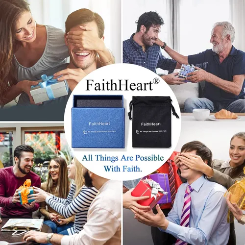 Vista 7 de FaithHeart Collar de cabeza de toro punk de acero inoxidable para hombres y mujeres colgante de cruz invertida de Satanás con delicado embalaje
