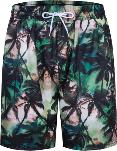 Vista 104 de TUNEVUSE Conjunto de camisas y pantalones cortos hawaianos para hombre, 2 piezas, trajes de playa con estampado de flores, traje tropical de verano