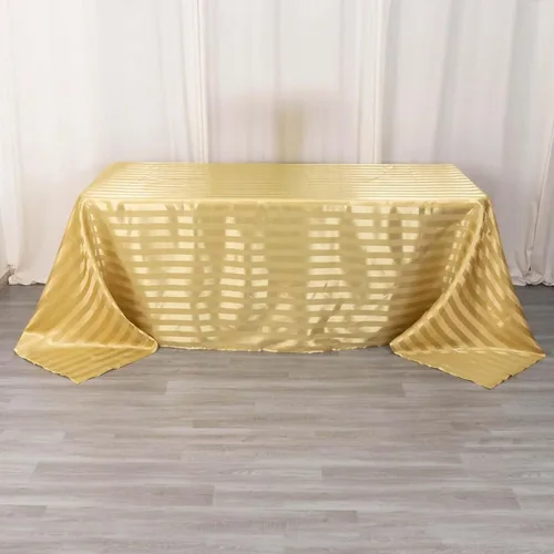 Vista 10 de Efavormart - Mantel redondo de satén a rayas blancas y negras de 120 pulgadas sin costuras para decoración de bodas, fiestas, eventos Negro