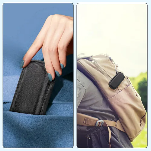 Vista 7 de Fintie Estuche de transporte para Kardia Mobile y Kardia Mobile 6L EKG dispositivo de monitor cardíaco - Funda protectora de EVA dura a prueba