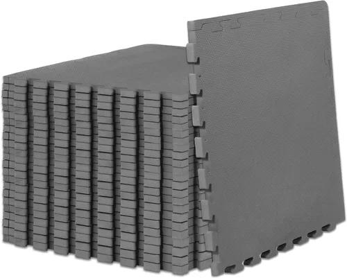 Vista 13 de ProsourceFit Alfombrilla de Ejercicio Tipo Rompecabezas Extra Gruesa ¾" y 1", Baldosas Entrelazadas de Espuma EVA para Suelo de Entrenamiento