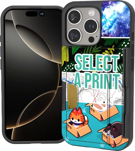 Vista 25 de Smartish Funda tipo cartera para iPhone 11 Pro - Wallet Slayer Vol. 2 [soporte protector delgado] tarjetero (seda) - Black Tie Affair