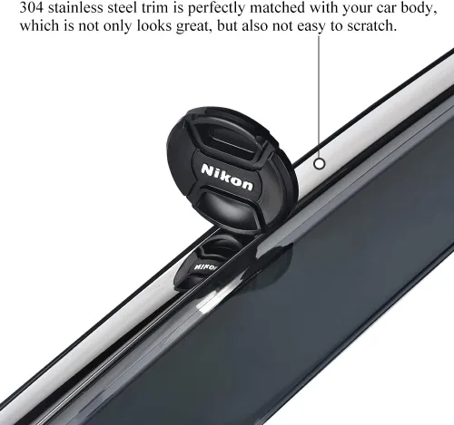 Vista 7 de Protector de lluvia adhesivo compatible con Toyota RAV4 2019-2025, protector de parabrisas de policarbonato, deflector de viento para ventana