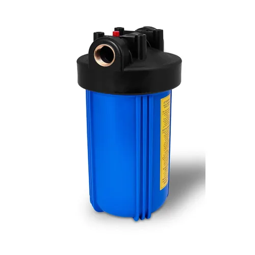 Vista 2 de Sistema purificador de filtro de agua para toda la casa, carcasa grande con botón de alivio de presión, puerto de latón de entrada/salida de 1