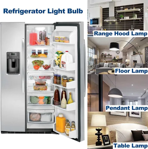 Vista 7 de ZHENMING Bombillas LED AC 100-265V 3.5W para refrigerador KEI D34L E26 5W Reemplazo 50W-60W 5304511738 Bombilla de nevera para Frigidaire Kenmore